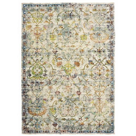 Palacedesigns 4 x 6 ft. Beige Abstract Garden Area Rug - Beige - 4' x 6' PA3091293